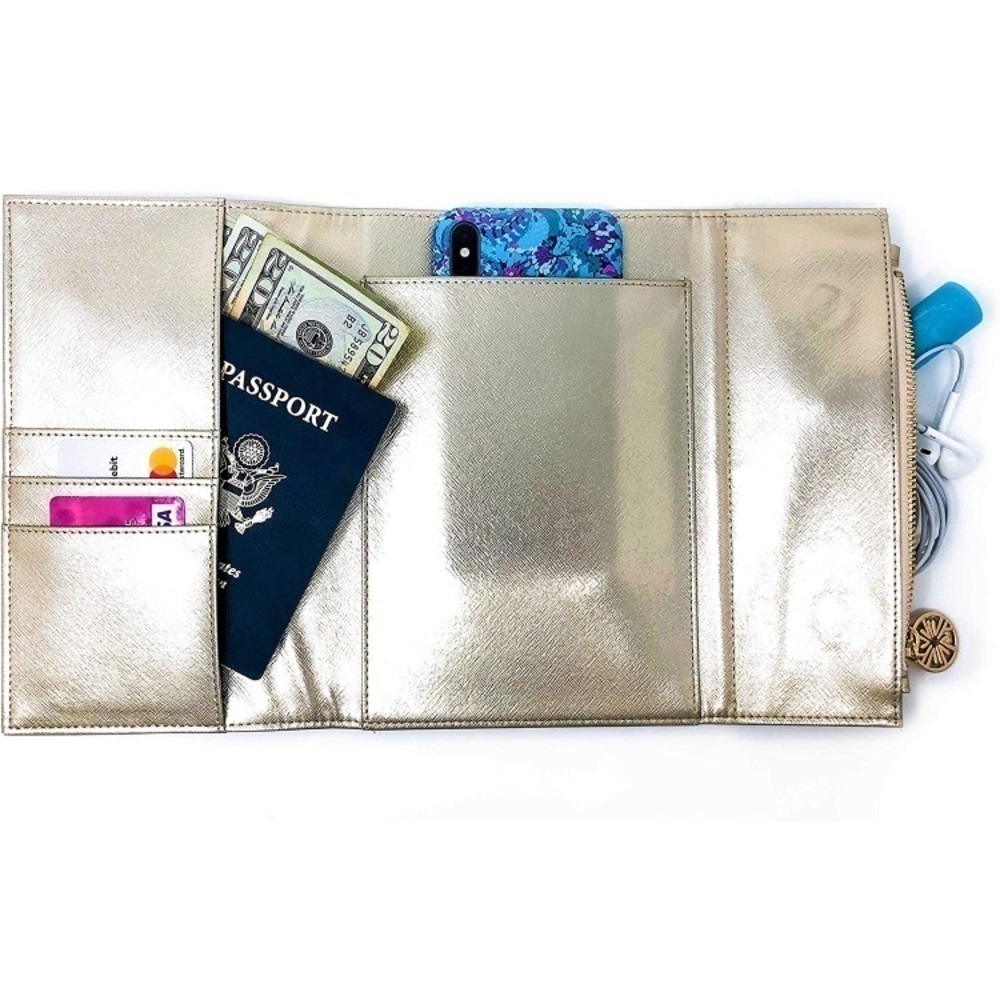 NWT Lilly Pulitzer Women's Vegan Leather Travel Wallet with Pocket Notepad - Picture 3 of 5
